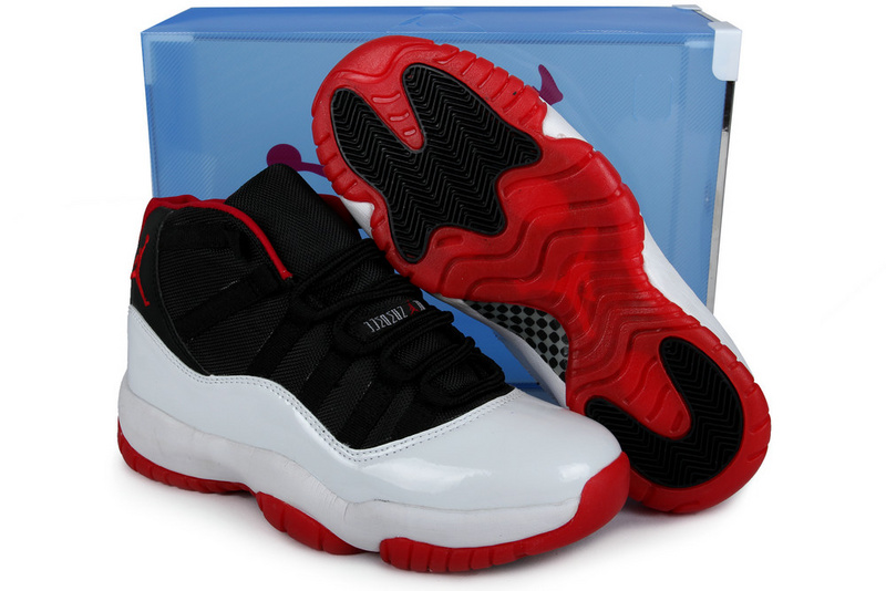 Air Jordan 11 Mens Shoes Black/White Online